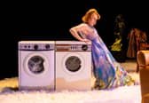 Laura Rogers as Beverly Moss  in Abigail's Party.