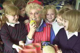 Welfare Assistant Doreen Cook who was retiring after 35 years service at Revoe Primary School, Blackpool. 
