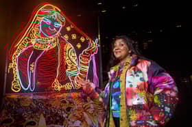 The Lightworks team, based near Blackpool Airport, produced eight spectacular neon pieces in collaboration with internationally-renowned artist, Chila Kumari Singh Burman MBE