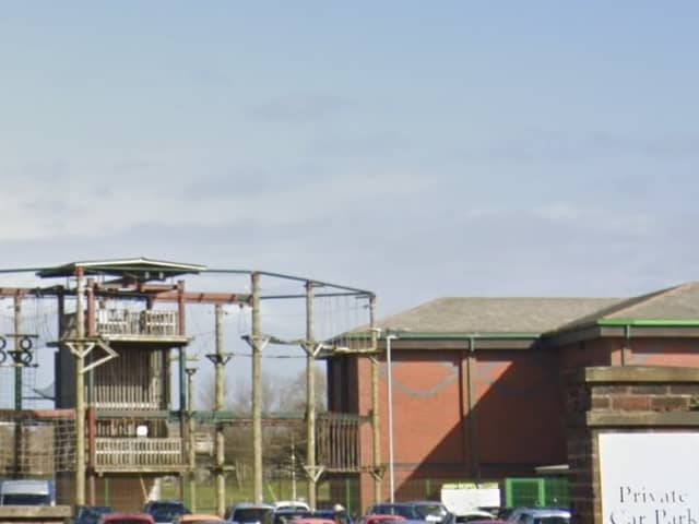 The high ropes adventure course in Stanley Park