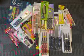 Knives seized during Trading Standards and police operation