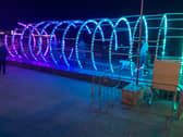 An installation in the Lightpool Festival in Blackpool