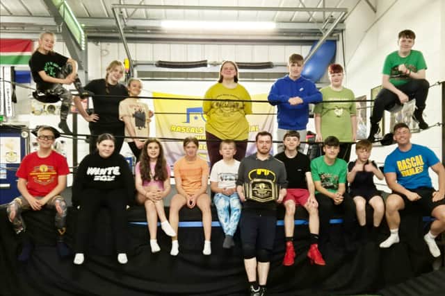 Rascals Wrestling Academy during the charity challenge