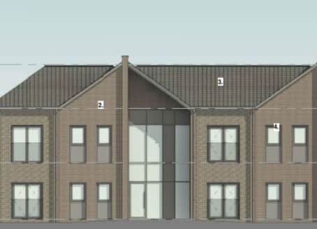 Plans show the south facing (rear) elevation from  the proposed apartments at Craiglands, Hillylaid Road, in Thornton. Image: Cassidy and Ashton
