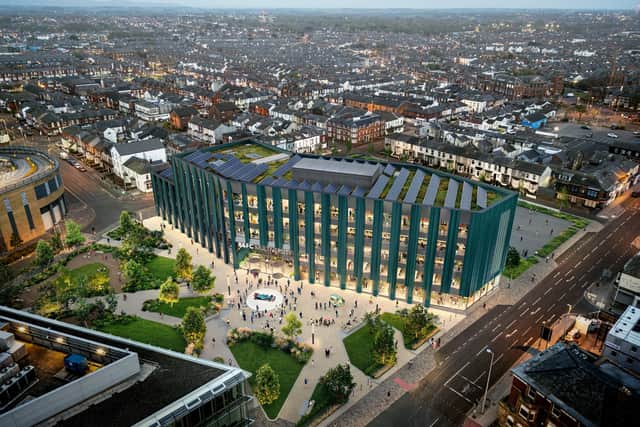 An artists impression of how the Multiversity in Blackpool will look