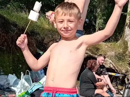 Arran, 7, was airlifted to Royal Victoria Infirmary in Newcastle where he remains in a coma. His current condition is serious but stable, said friends of the family, who described his survival as a ‘miracle’.