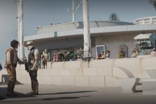 Star Wars Andor scenes in Cleveleys
Café Cove in Cleveleys on the new episode of Star Wars Andor on Disney Plus Photo: Andor/Disney Plus