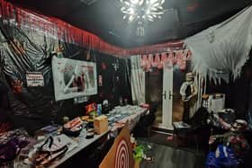 Lisa and Philip Bray's Bispham house is all set for their Halloween party