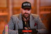 Tyson Fury during the Usyk v Fury 2 Press Conference on October 23. (Photo by Andrew Redington/Getty Images)