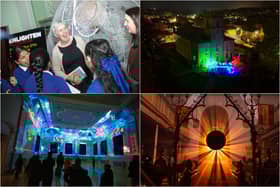 Spectacular pictures as 5,000 people join Coronation Street star at Accrington's Enlighten event