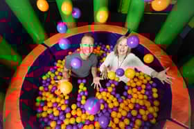 Dancing on Ice star sDan Whiston and Karen Barber have started a new sensory, bounce and soft play area at Clip 'n Climb Blackpool