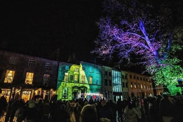 A scene from a previous Light Up Lancaster