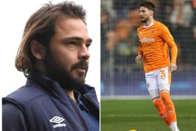Bradley Dack (L) of Gillingham and James Husband (R) won't play in the Emirates FA Cup tie between Gillingham and Blackpool. (Image: George Wood, and Pete Norton/Getty Images) 