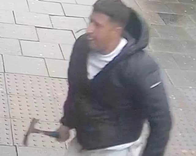 CCTV shows Abdul Wahab carry out the hammer attack Stratford Road, Sparkhill, at around 2pm on February 21 2024.