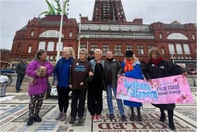 Fylde Coast Against Sewage staged a demonstration in Blackpool to demand cleaner water