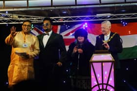 People gather in Blackpool for the Diwali Lights Switch-On event