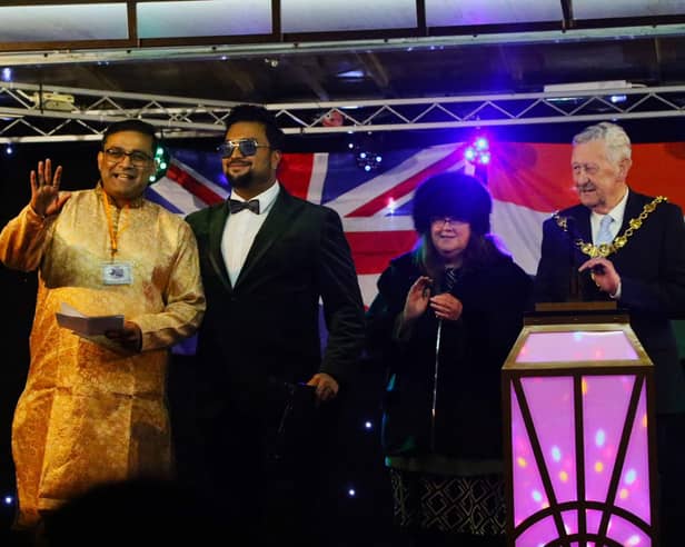 People gather in Blackpool for the Diwali Lights Switch-On event