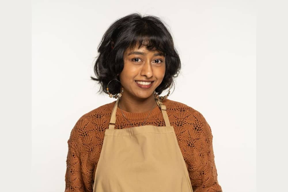 19-year-old Sumayah from Lancashire has sadly been eliminated from the Great British Bake Off. Credit: Channel 4