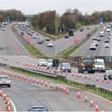 Repairs to the central reservation on the M6 are underway after a fatal crash
