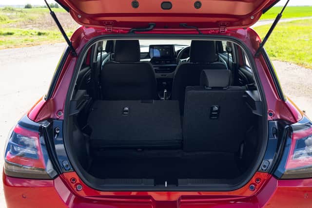 A deep boot and split-folding seats add to the practicality