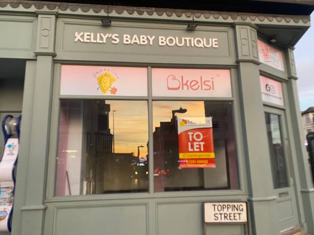 Kelly's Baby Clothing Boutique joined lots of other empty shop units after it closed as a result of struggling with the cost of living, lack of footfall and online competition.