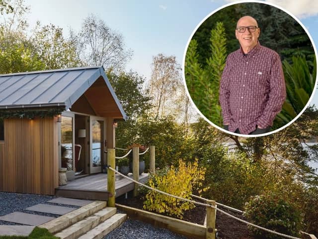 Main image: the £4 million house. Inset image: Ken Bruce MBE. Credit: Omaze