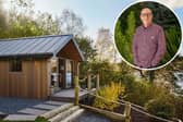 Main image: the £4 million house. Inset image: Ken Bruce MBE. Credit: Omaze