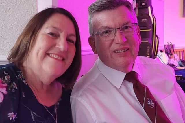Peter has described his wife Linda, as his "rock" throughout his cancer diagnosis.