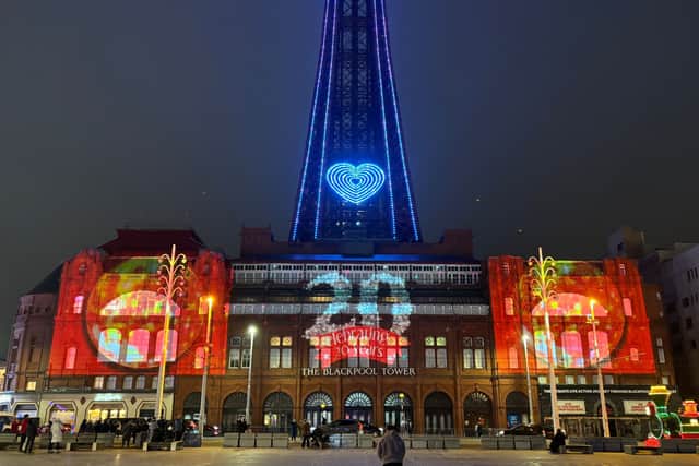 Strictly Come Dancing put on its own Blackpool Illuminations display last night. Credit: BBC