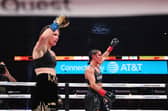 (L-R) Katie Taylor and Amanda Serrano. Photo: Sarah Stier/Getty Images for Netflix