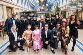 The cast of Rocky Horror Show at the Winter Gardens in Blackpool