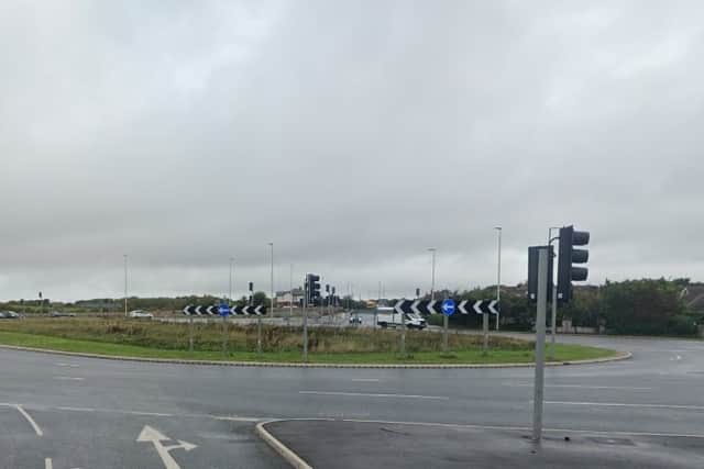Norcross Roundabout was the scene of an accident last night