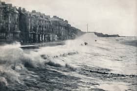 'Blackpool - A Rough Day', 1895. From Round the Coast. [George Newnes Limited, London, 1895]Artist Unknown. (Photo by The Print Collector/Getty Images)