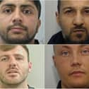 (TOP L-R) Christopher Paul and Waqar (Bottom L-R) Ahmed Liam Bottomley and Bradley Hughes