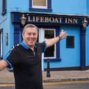 Licensee Jason Humphries outside the renovated Lifeboat Inn in Blackpool