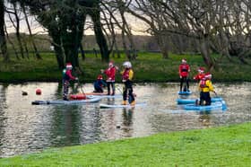 On December 1 lots of Santa's took to the water for the Santa Paddle 2024 to race on paddle boards and to raise money for the RNLI.