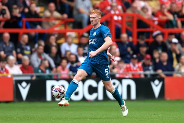 Morgan Feeney is closing in on a return for Shrewsbury Town. He's been missing the last couple of games. (Photo by Jess Hornby/Getty Images)