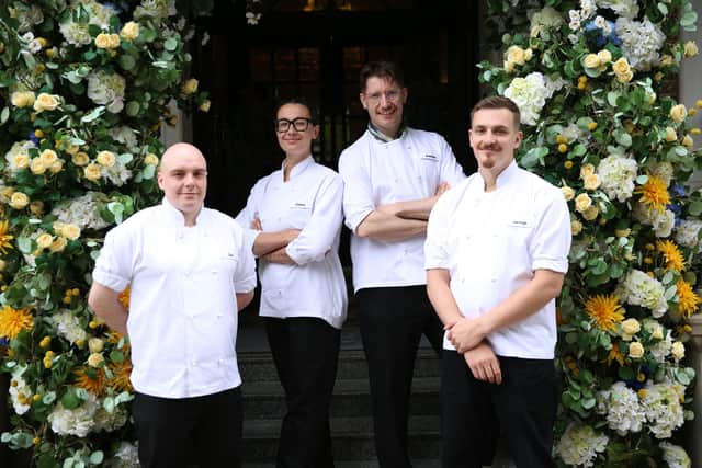 Dan, Chiara, Gaston and George have made it to the final week of Masterchef: The Professionals. Photo: BBC/Shine TV