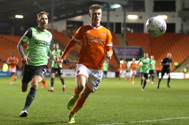 Former Blackpool left-back Calum Macdonald