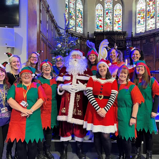 Blackpool Better Start 'elves' or community connectors - meeting Santa