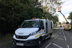 Two-way lights system to be in place at West Park Drive and Layton Road in Blackpool for tree maintenance 