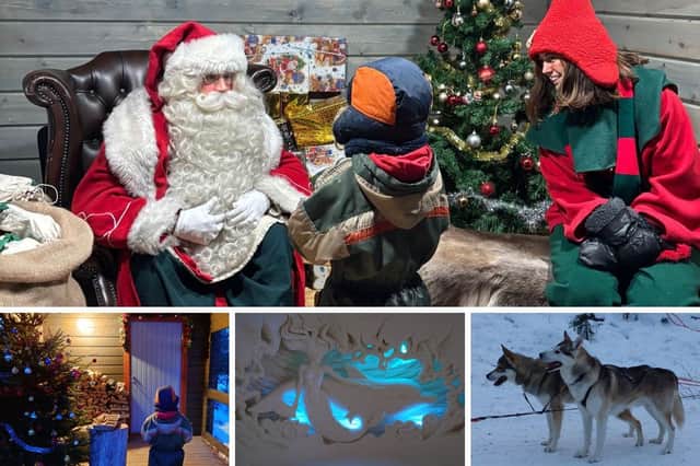 Visiting Santa, looking around the Snow Village and taking a husky ride - just some of the many fun things to do in Lapland