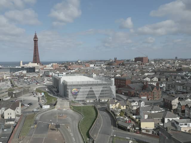 Aerial view of the Blackpool Central site