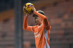 Zac Ashworth gave a good account of himself despite Blackpool's defeat to Aston Villa. The Seasiders lost on penalties despite taking the lead through Elliot Embleton. (CameraSport - Richard Martin-Roberts)