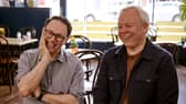 Reece Shearsmith and Steve Pemberton being interviewed about their new Inside No. 9 project. Credit: BBC/Red Studios