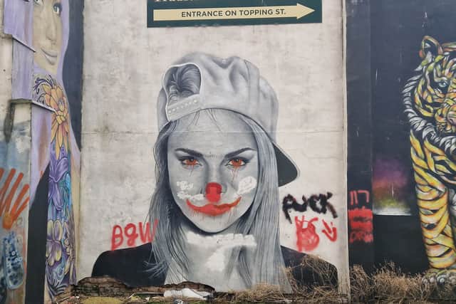 One example of Blackpool's amazing urban art