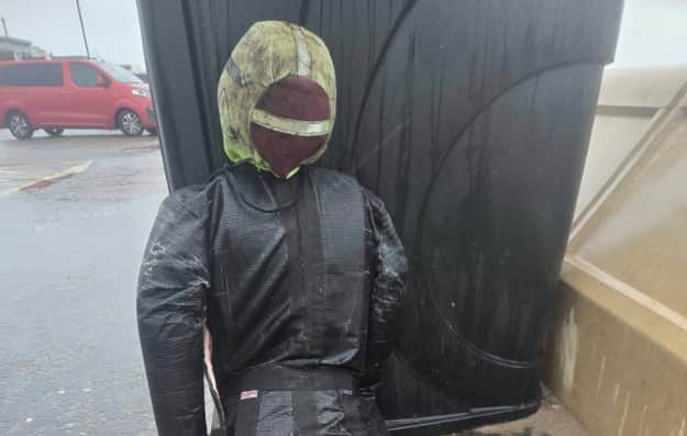 The dummy rescued by HM Coastguards off Cleveleys. Photo: HM Coastguard