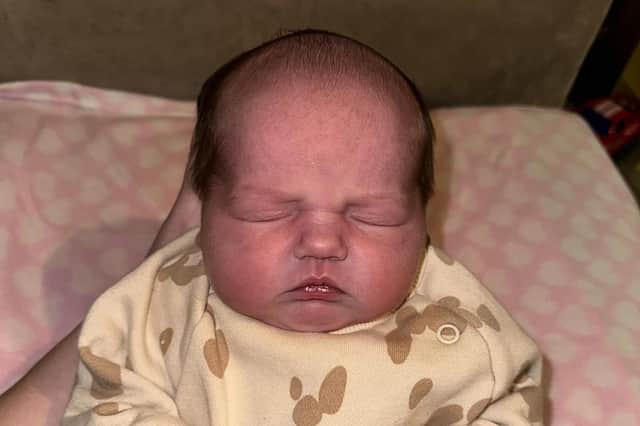 Scarlett Jane Pennington, the baby born on Christmas Day 2024.