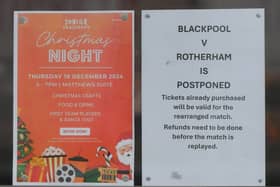The match was postponed last month