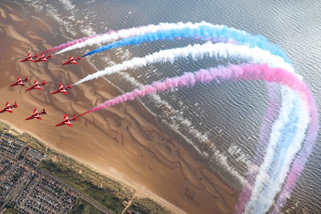Red Arrows in Blackpool for the Air Show.